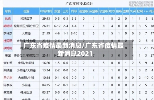 广东省疫情最新消息/广东省疫情最新消息2021-第2张图片