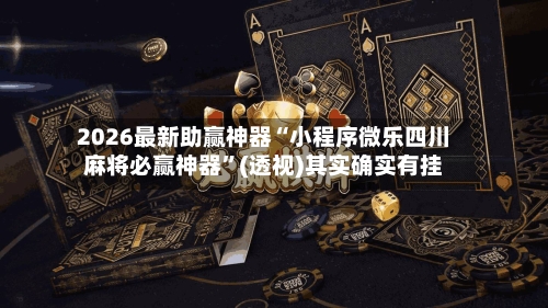 2026最新助赢神器“小程序微乐四川麻将必赢神器”(透视)其实确实有挂-第2张图片