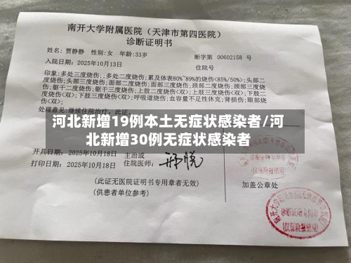 河北新增19例本土无症状感染者/河北新增30例无症状感染者-第1张图片