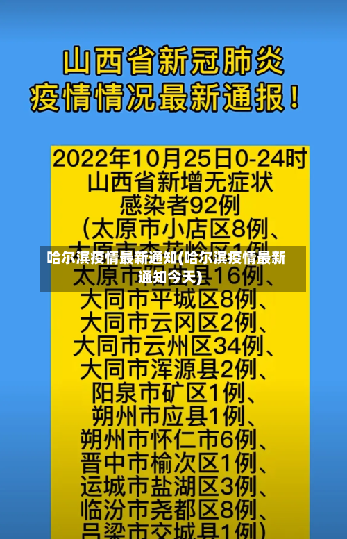 哈尔滨疫情最新通知(哈尔滨疫情最新通知今天)-第1张图片