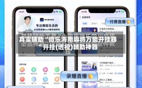 真实辅助“微乐海南麻将万能开挂器”开挂(透视)辅助神器-第1张图片