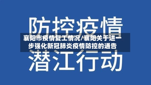 襄阳市疫情复工情况/襄阳关于进一步强化新冠肺炎疫情防控的通告-第3张图片