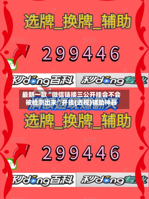 最新一款“微信链接三公开挂会不会被检测出来”开挂(透视)辅助神器-第1张图片