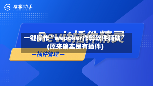 一键操作“wepoker作弊软件辅助”(原来确实是有插件)-第1张图片