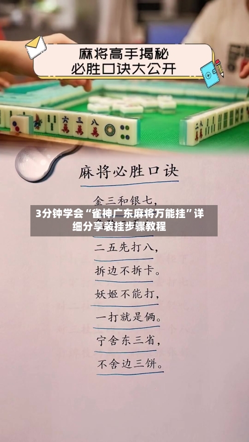 3分钟学会“雀神广东麻将万能挂”详细分享装挂步骤教程-第2张图片
