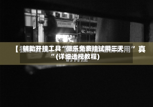 辅助开挂工具“微乐免费挂试用三天”(详细透视教程)-第1张图片