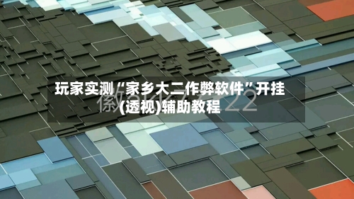 玩家实测“家乡大二作弊软件”开挂(透视)辅助教程-第1张图片