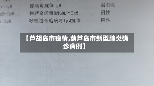 【芦胡岛市疫情,葫芦岛市新型肺炎确诊病例】-第2张图片
