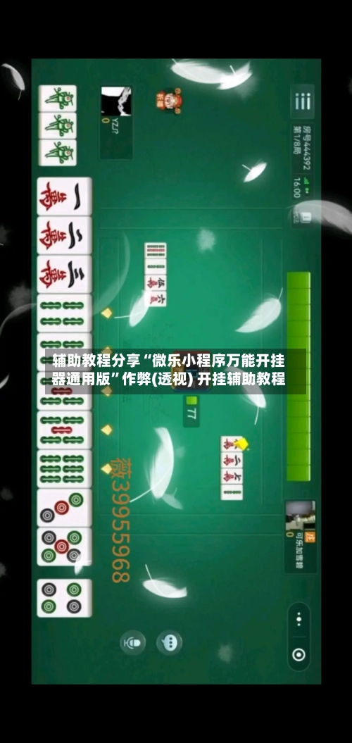 辅助教程分享“微乐小程序万能开挂器通用版”作弊(透视) 开挂辅助教程-第1张图片