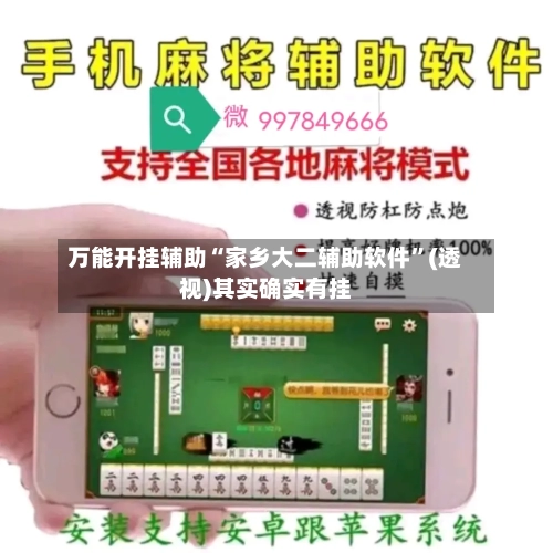 万能开挂辅助“家乡大二辅助软件”(透视)其实确实有挂-第1张图片