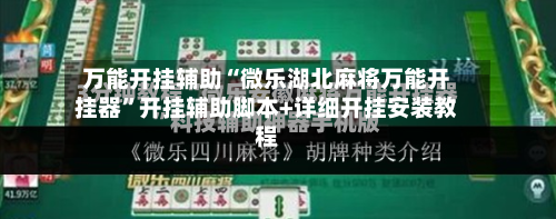 万能开挂辅助“微乐湖北麻将万能开挂器	”开挂辅助脚本+详细开挂安装教程-第1张图片