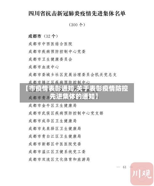 【市疫情表彰通知,关于表彰疫情防控先进集体的通知】-第2张图片