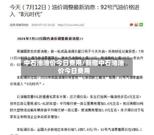 中石油油价今日费用/新疆中石油油价今日费用-第3张图片