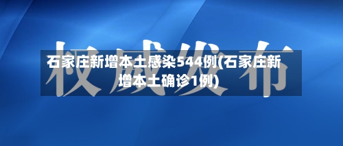 石家庄新增本土感染544例(石家庄新增本土确诊1例)-第2张图片