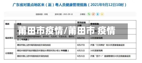 莆田市疫情/莆田市 疫情-第1张图片