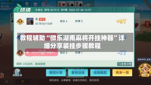 教程辅助“微乐湖南麻将开挂神器	”详细分享装挂步骤教程-第3张图片