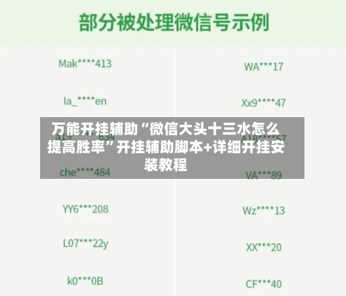 万能开挂辅助“微信大头十三水怎么提高胜率”开挂辅助脚本+详细开挂安装教程-第1张图片