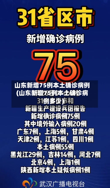 山东新增75例本土确诊病例(山东新增75例本土确诊病例多少)-第1张图片