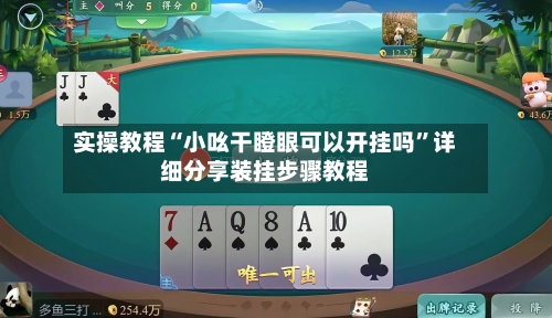 实操教程“小吆干瞪眼可以开挂吗	”详细分享装挂步骤教程-第2张图片