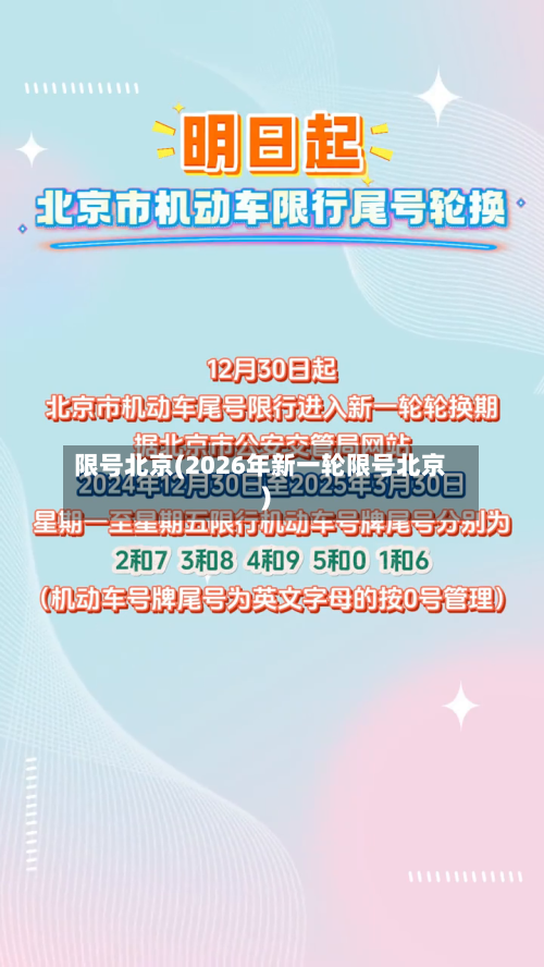 限号北京(2026年新一轮限号北京)-第2张图片