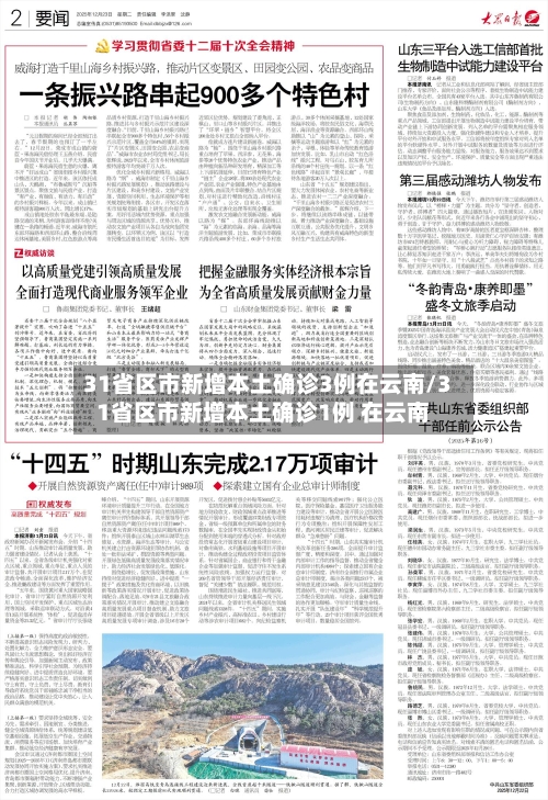 31省区市新增本土确诊3例在云南/31省区市新增本土确诊1例 在云南-第3张图片