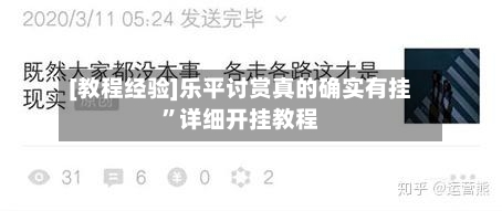 [教程经验]乐平讨赏真的确实有挂”详细开挂教程-第1张图片