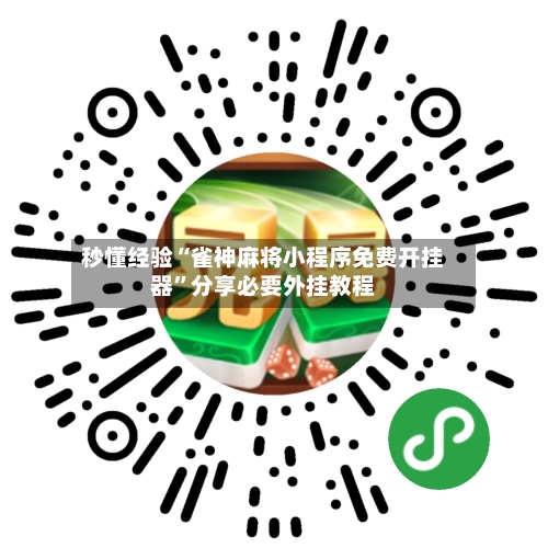 秒懂经验“雀神麻将小程序免费开挂器”分享必要外挂教程-第2张图片