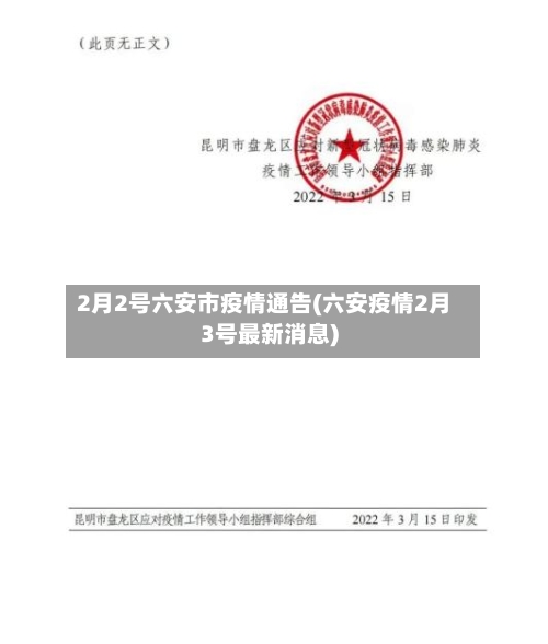 2月2号六安市疫情通告(六安疫情2月3号最新消息)-第3张图片