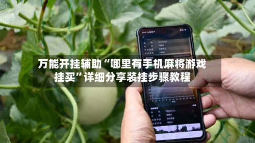 万能开挂辅助“哪里有手机麻将游戏挂买”详细分享装挂步骤教程-第1张图片