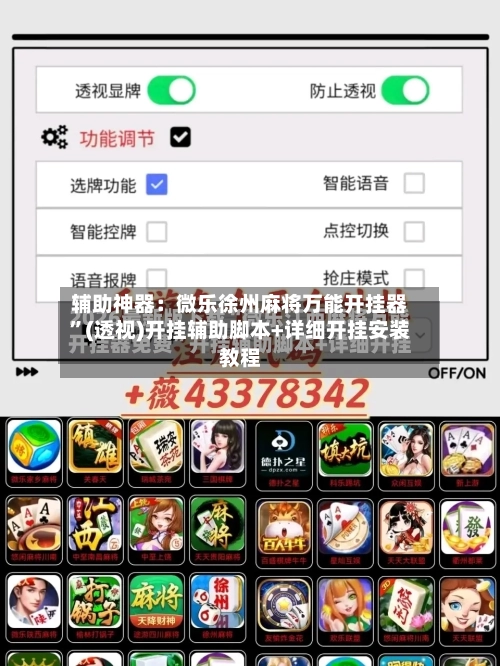 辅助神器：微乐徐州麻将万能开挂器	”(透视)开挂辅助脚本+详细开挂安装教程-第1张图片
