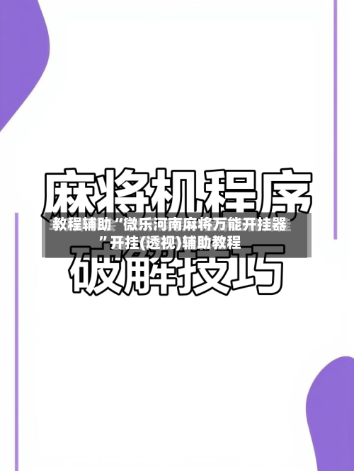 教程辅助“微乐河南麻将万能开挂器	”开挂(透视)辅助教程-第1张图片