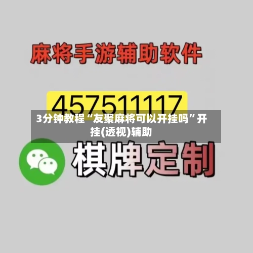 3分钟教程“友聚麻将可以开挂吗”开挂(透视)辅助-第3张图片