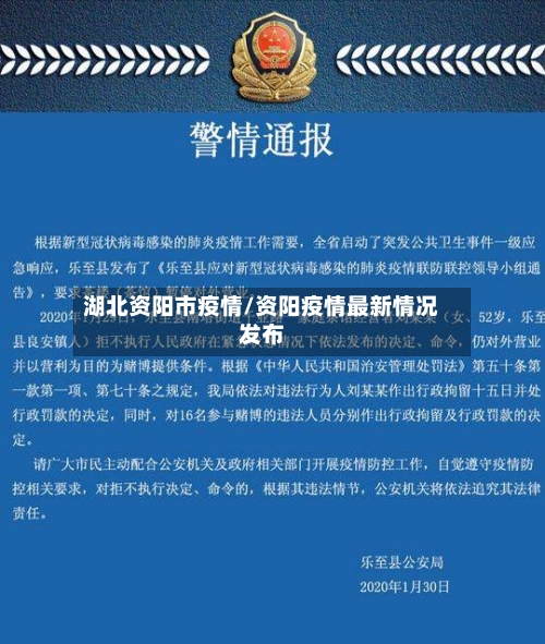 湖北资阳市疫情/资阳疫情最新情况发布-第1张图片