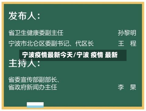 宁波疫情最新今天/宁波 疫情 最新-第1张图片