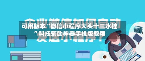 可用版本“微信小程序大头十三水挂”科技辅助神器手机版教程-第3张图片
