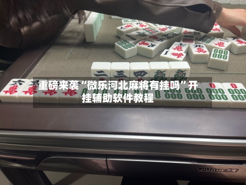 重磅来袭“微乐河北麻将有挂吗	”开挂辅助软件教程-第1张图片