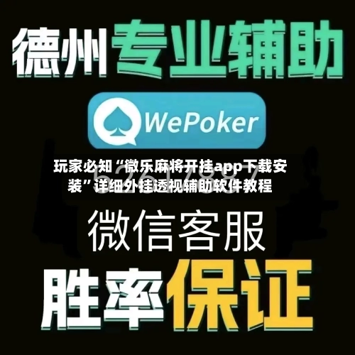 玩家必知“微乐麻将开挂app下载安装”详细外挂透视辅助软件教程-第2张图片