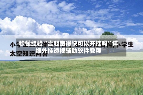 秒懂经验“壹起跑得快可以开挂吗”详细外挂透视辅助软件教程-第1张图片