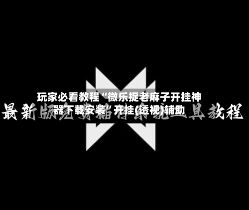 玩家必看教程“微乐捉老麻子开挂神器下载安装”开挂(透视)辅助-第2张图片