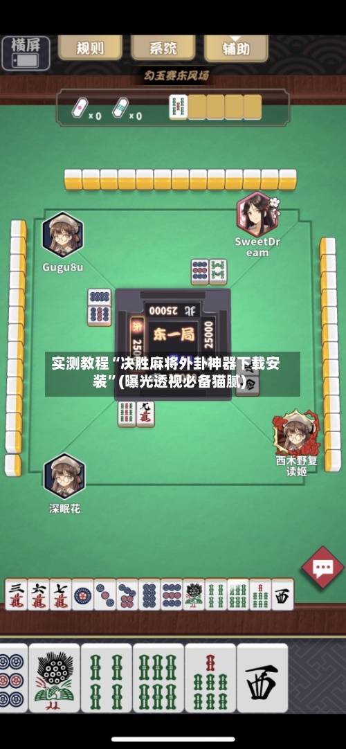 实测教程“决胜麻将外卦神器下载安装”(曝光透视必备猫腻)-第1张图片