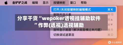 分享干货“wepoker透视挂辅助软件	”作弊(透视)透视辅助-第1张图片
