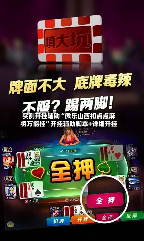 实测开挂辅助“微乐山西扣点点麻将万能挂	”开挂辅助脚本+详细开挂-第2张图片