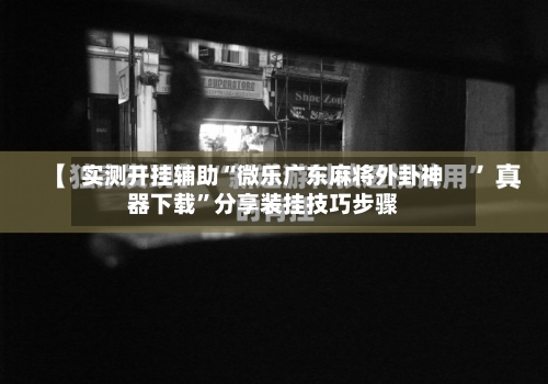 实测开挂辅助“微乐广东麻将外卦神器下载”分享装挂技巧步骤-第3张图片
