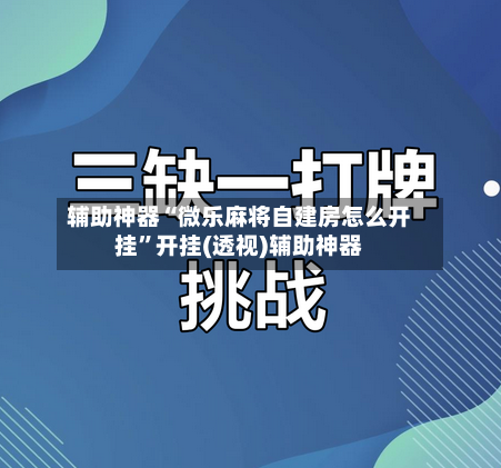 辅助神器“微乐麻将自建房怎么开挂	”开挂(透视)辅助神器-第2张图片