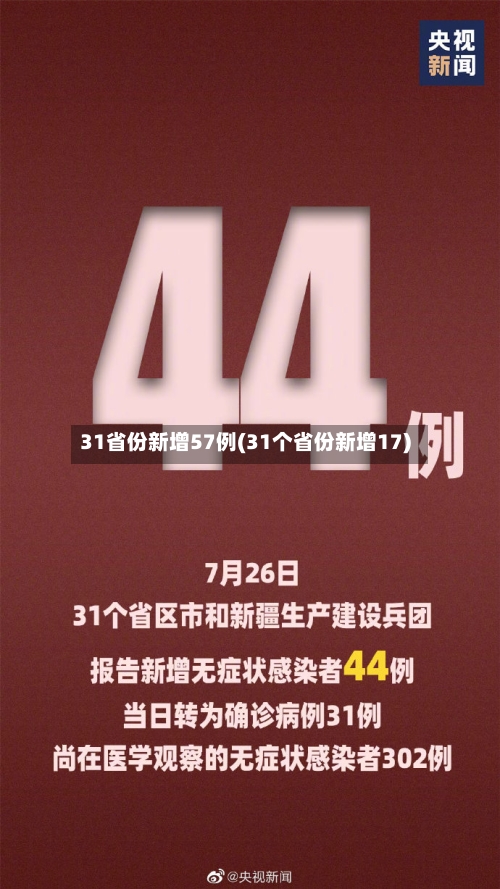 31省份新增57例(31个省份新增17)-第3张图片