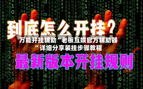 万能开挂辅助“老板互娱官方辅助器”详细分享装挂步骤教程-第2张图片
