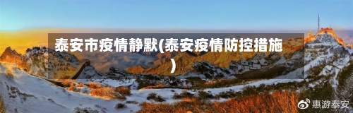 泰安市疫情静默(泰安疫情防控措施)-第2张图片