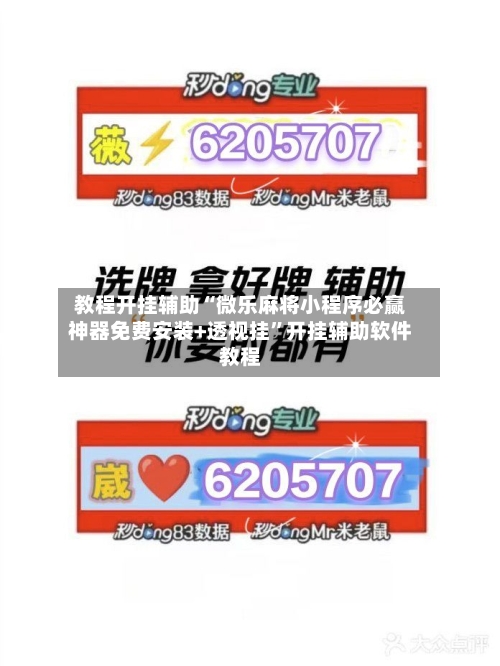 教程开挂辅助“微乐麻将小程序必赢神器免费安装+透视挂	”开挂辅助软件教程-第2张图片