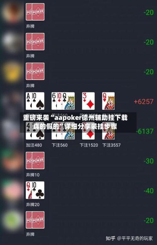 重磅来袭“aapoker德州辅助挂下载真的假的”详细分享装挂步骤-第1张图片