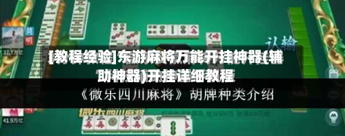 [教程经验]东游麻将万能开挂神器(辅助神器)开挂详细教程-第3张图片